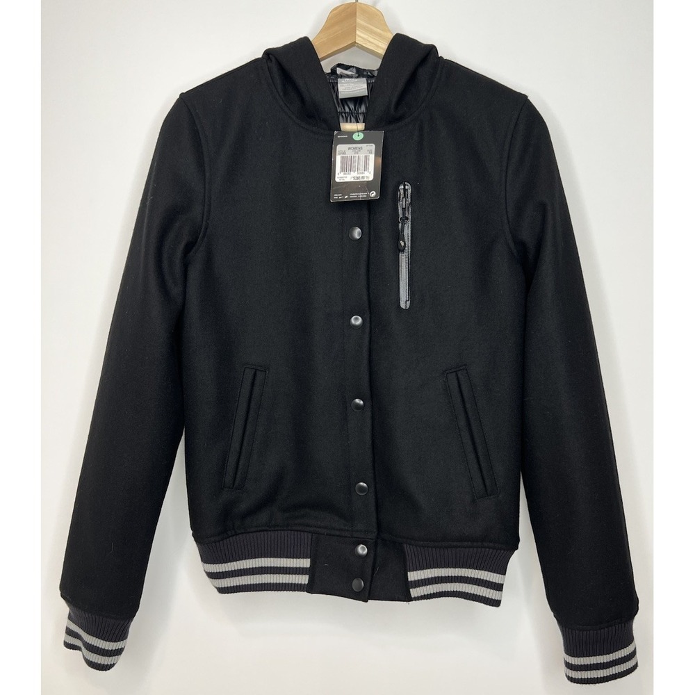 NWT Nike Destroyer Jacket Womens XS Black NWS Hooded Wool Blend Streetwear Y2K